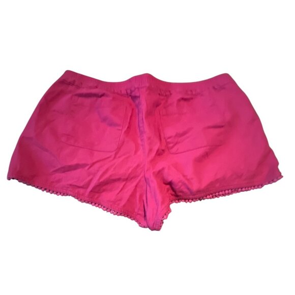 Loft Outlet Womens Running Shorts XL Pom-Pom Trim Elastic Waist pink - Picture 7 of 10